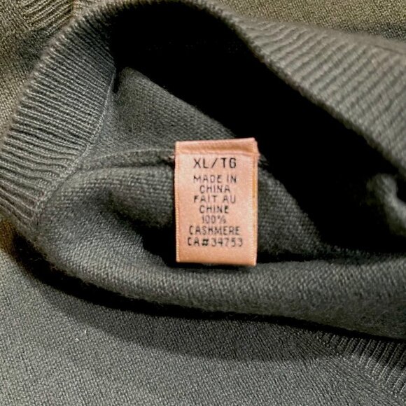Vintage FAIRWAY & GREENE 100% Cashmere Pull-Over Sweater Vest Master's Green XL - Picture 6 of 6